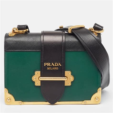 cahier prada green|prada cahier leather.